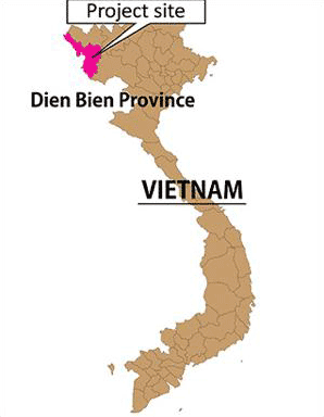 ベトナム国北西部 ディエンビエン省